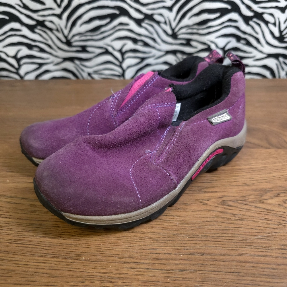 AUCN 0519 Thrifted Youth Boys Sz. 12M Purple Merrell Slide On Shoes GWOSLOO1.16